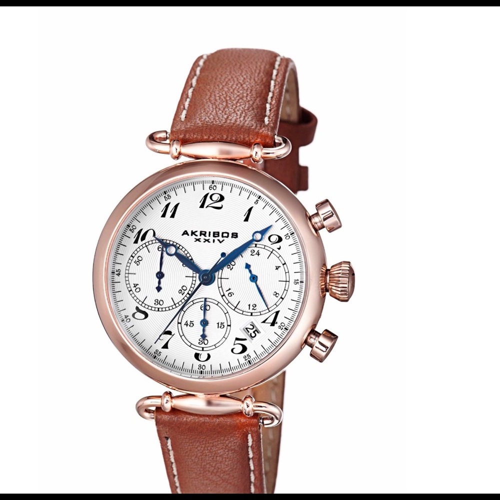 Fabulous Rose Gold Tone Akribos XXIV Women's Watch
